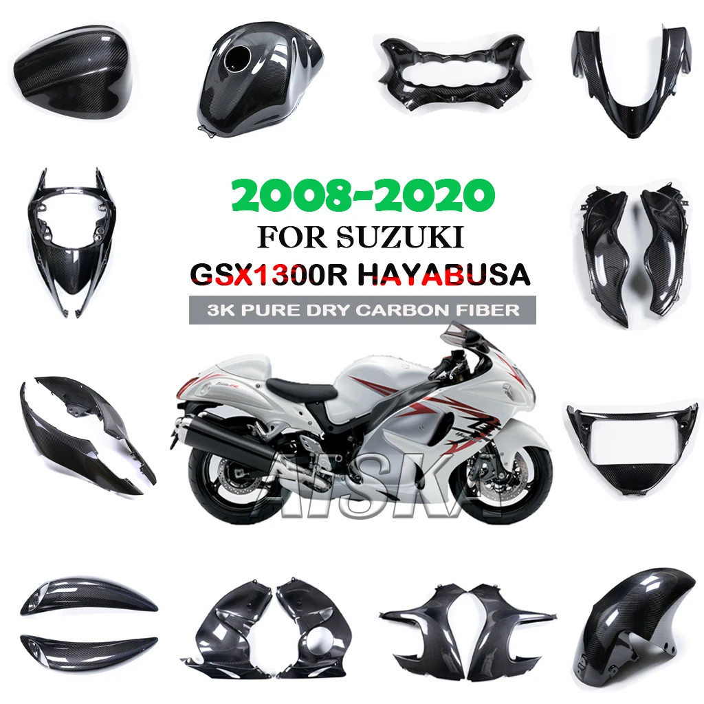 

Fender Fuel Tank Side Panel Frame Cover Fairing Carbon Fiber Motorcycle Accessories For Suzuki GSX1300R Hayabusa 2008-2020 2019