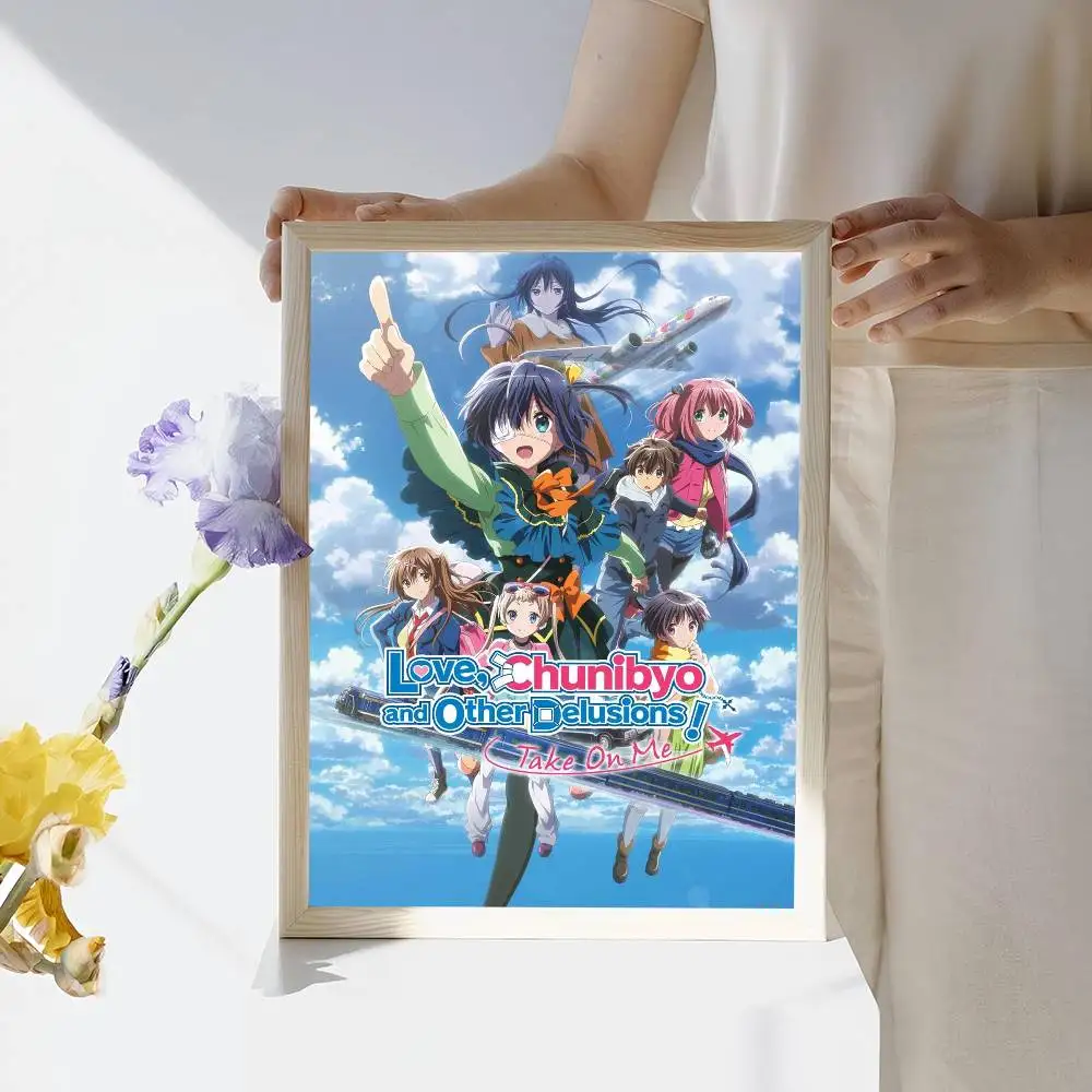 الحب و Chunibyo والأوهام الأخرى ذاتية اللصق ملصق فني ريترو كرافت ورقة ملصق DIY بها بنفسك غرفة بار مقهى ملصقات طلاء جدران