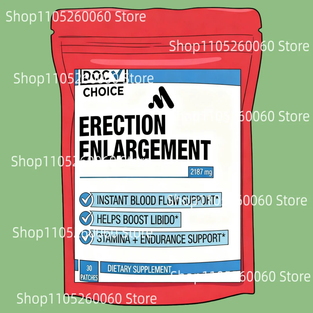 Performance Enlargement for Men Transdermal Patches,enlarger, Bigger,longer,growth,thicker 30 Patches