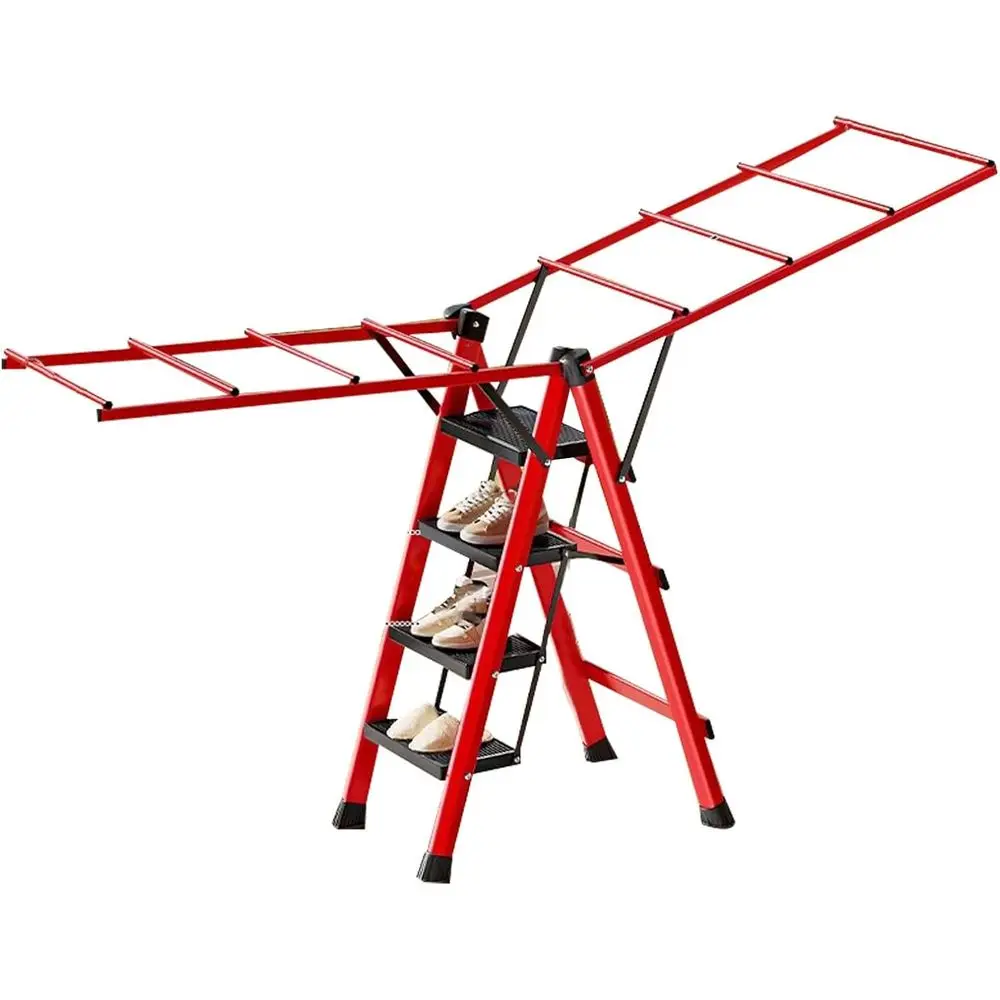 

Универсальная складная сушилка для внутреннего и наружного использования - красная, высота 77,9/198 см.