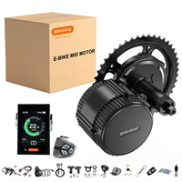 BAFANG 750W Mid Drive Kit - Upgraded BBS02B 48V Electric Bike Conversion Kit with DPC18 Display 44T Chainring for 68-73mm Size