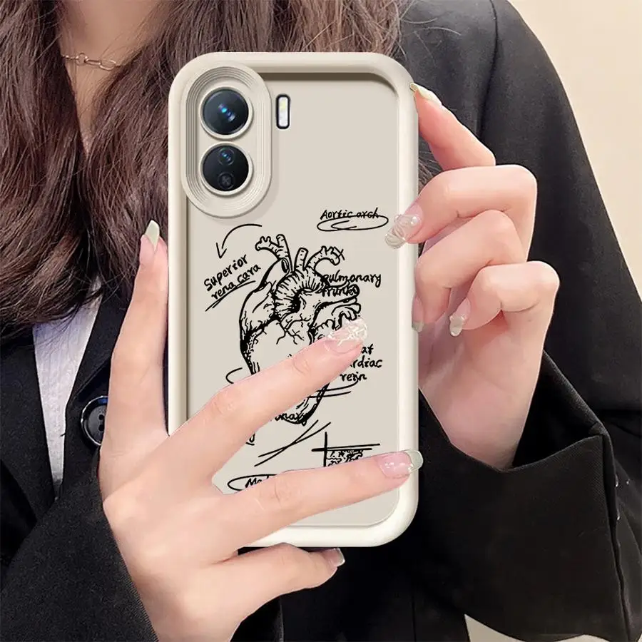 Etui na Redmi Note 10 11 12 Pro 11s 13 14 Pro Plus 12s Miękka obudowa z wzorem kreskówkowego serca