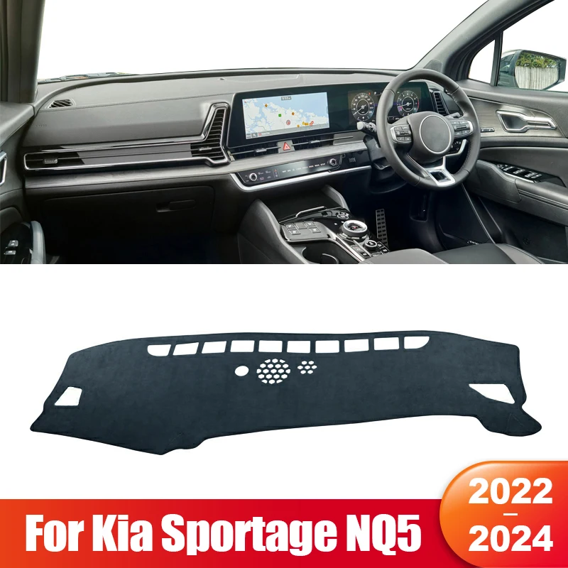 

For Kia Sportage NQ5 2022 2023 2024 Hybrid X GT Line Car Dashboard Sun Shade Cover Mat Non-slip Pad Accessories