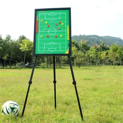 MK-866 Soccer Coaching Board With Holder Magnetic Football Coach Tactical Plate Tripod Retractable Super Big Book Se 615*460mm