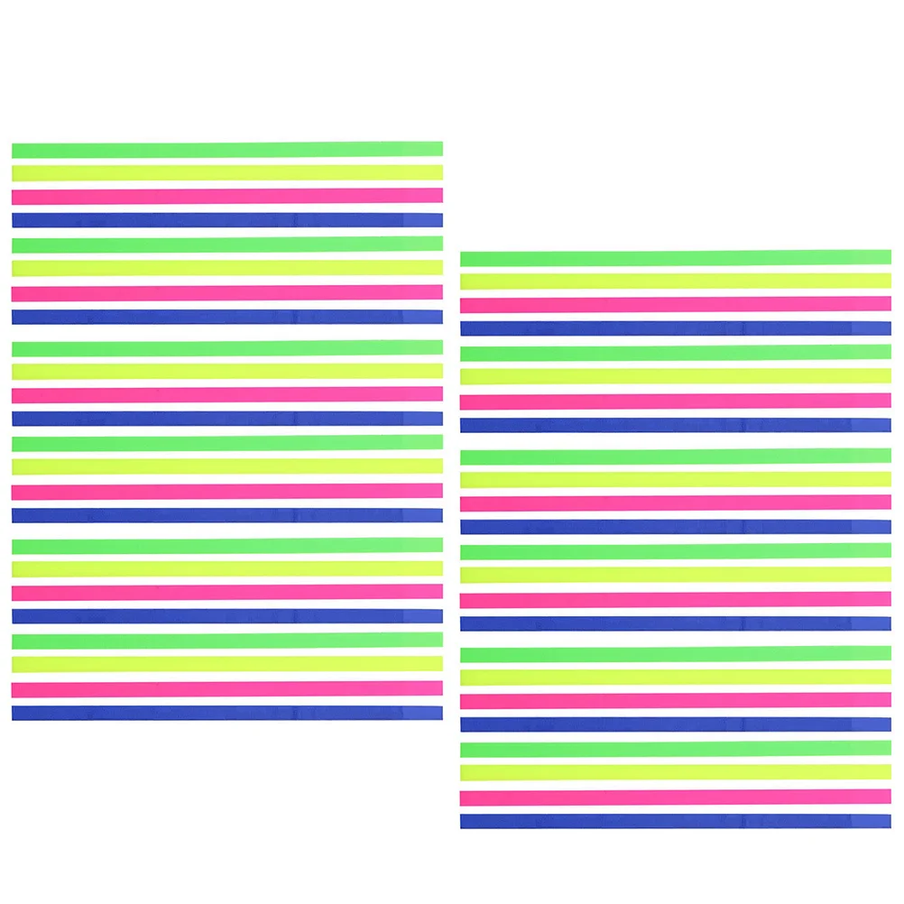 

6 set 6 Sets Clear Highlighter Tape Page Tabs Sticky Book Markers For Annotating Notes Removable Highlight Strips School Office