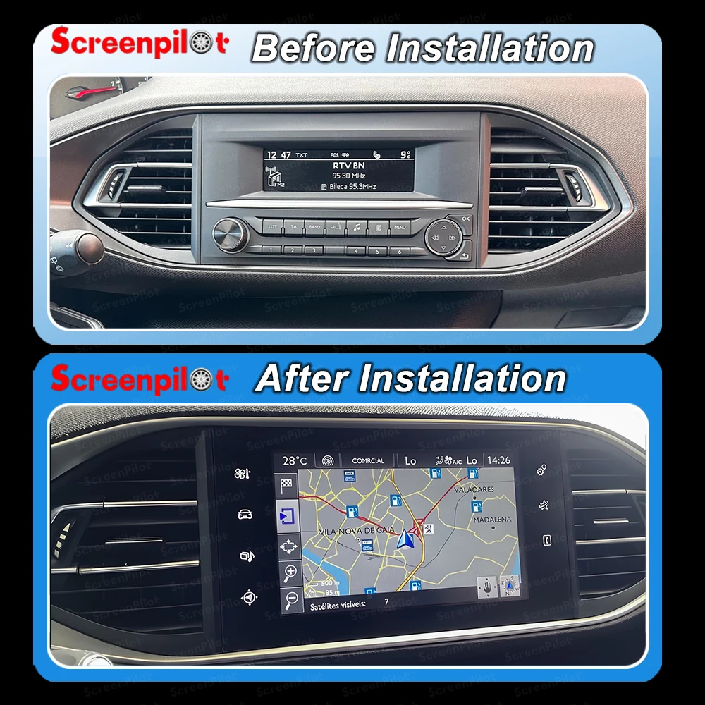 Android 15 For Peugeot 308 T9 308S 2013-2017 Car Radio carplay android Stereo Multimedia Player GPS Navigation WiFi unit auto