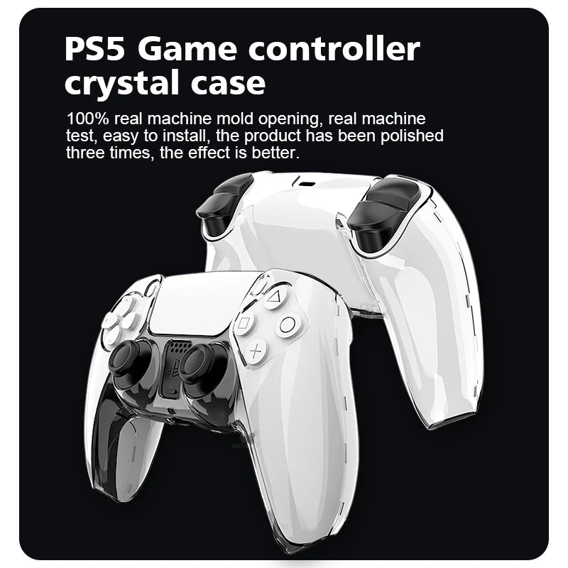 

For PS5 DualSense Skin Transparent Soft Silicone Cover Ultra Slim Protector Case For PlayStation5 Controller Handle Accessories