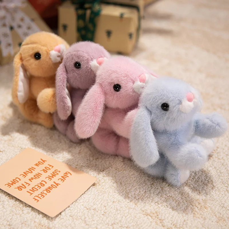 New Kawaii Anime  20/30cm Prone Posture Long Ears Animals Bunny  Soft ThrowPillow Dolls Baby Birthday Christmas Gifts Home Decor