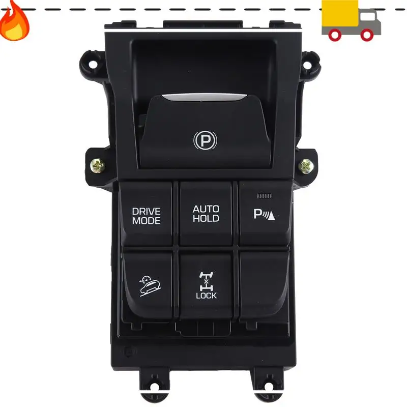 

Discount-1 Piece 93300-D3040 Car Center Console Multi Function Switch 93300D3040 Black ABS For Hyundai Tucson 2016 2017
