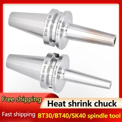 Heat shrink chuck BT30 BT40 SF04 8 10 Spindle tool holder SK40 Sintering thermal expansion collet chuck CNC machine tools