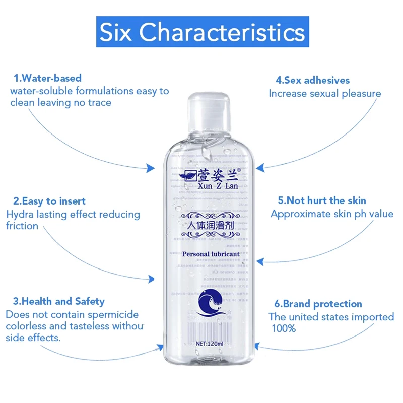 120ml ที่ละลายน้ําได้ Anal น้ํามันหล่อลื่นเพศของเล่นสําหรับผู้ชาย Anal Sex น้ํามันหล่อลื่นธรรมชาติ Oral Sex Lube ของเล่นสําหรับผู้ใหญ่ Shop 18