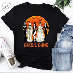 Motherhood Ghoul Gang Halloween Vintage T Shirt Morticia Adams Lily Munster Bride Of Frankenstein