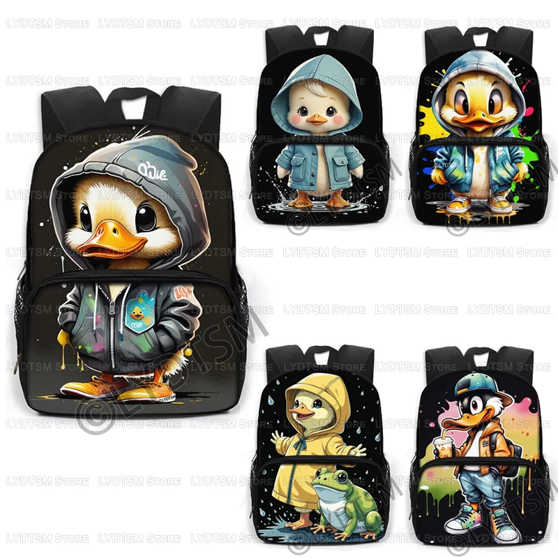 

Cute Cartoon Duck Baby Backpack for 2-4 Years Old Kids Children School Bags Boys Girls Kindergarten Backpacks Diaper Book Bags