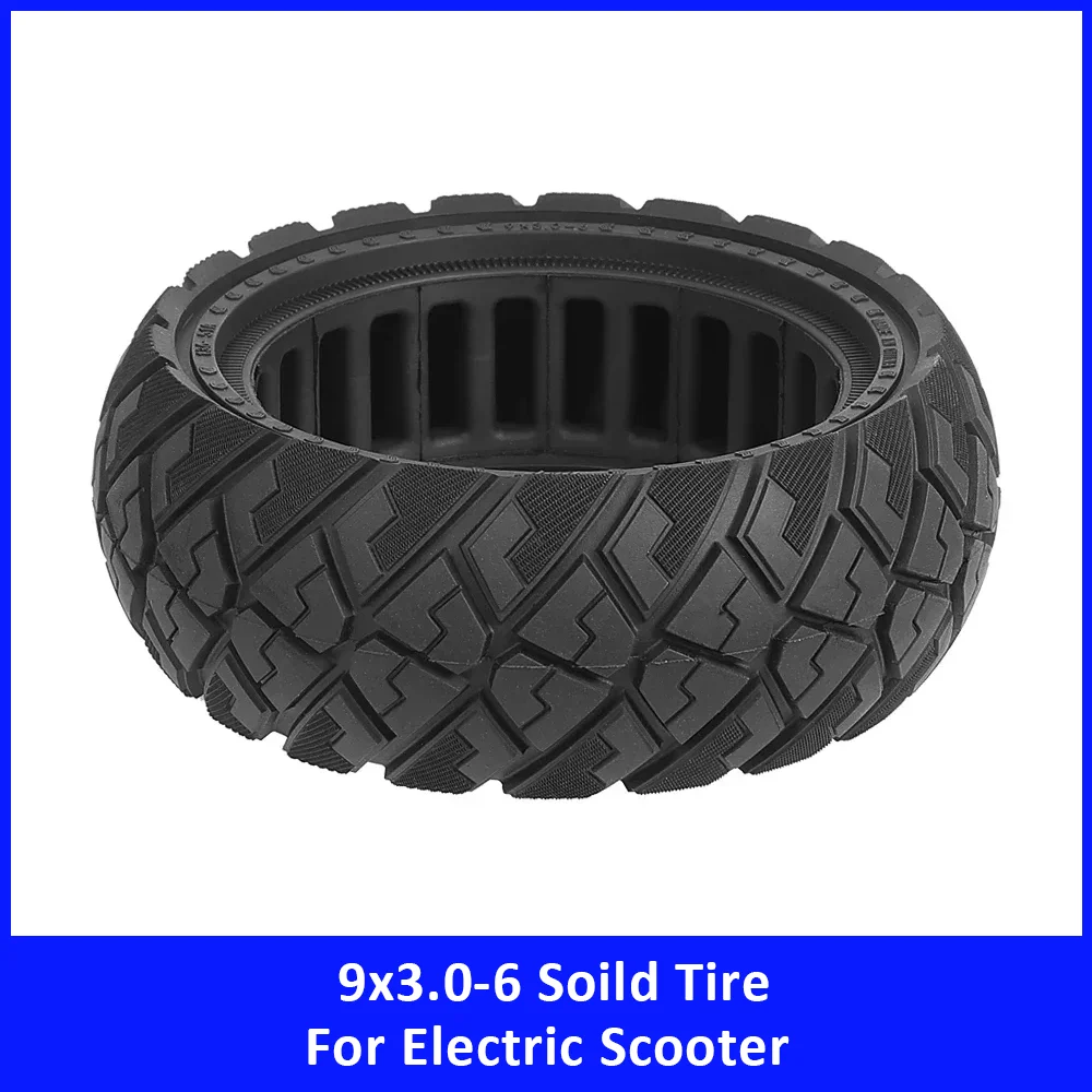 

9x3.0-6 Off-road Honeycomb Solid Tire for Electric Scooter 9 Inch Non-Pneumatic Explosion-Proof Honeycomb Replacement Tire