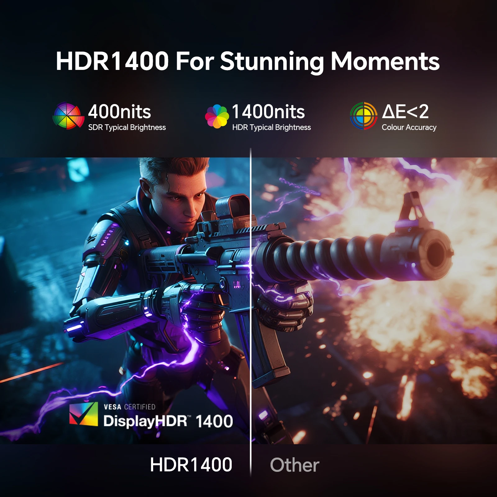 شاشة ألعاب KTC مقاس 27 بوصة، شاشة 1440 بكسل مع مكبرات صوت تصل إلى 210 هرتز، شاشات كمبيوتر سريعة IPS 1 مللي ثانية H27T6 #4