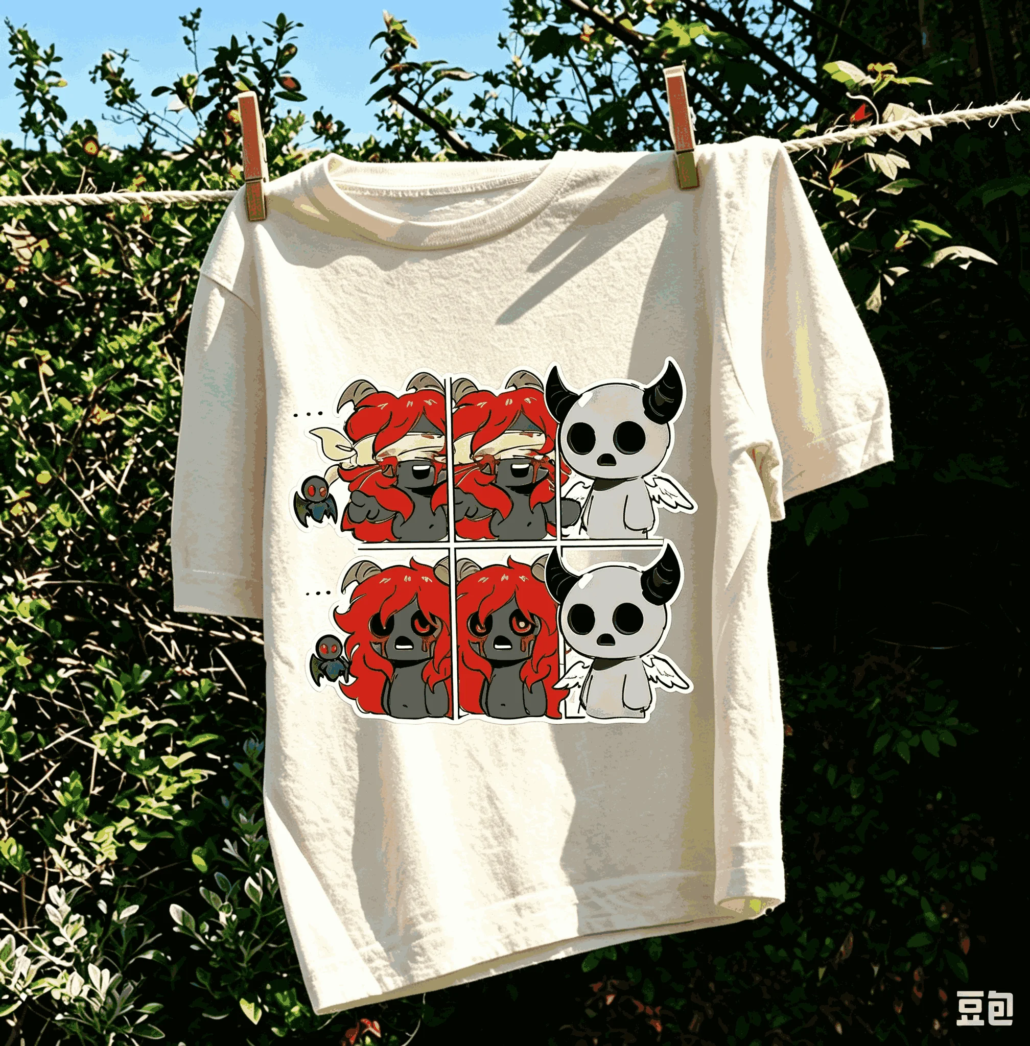 The Binding of Isaac T-shirt Streetwear Trendy Cotton Oversized Unisex Fashion Vintage Hip Hop Print T-shirts for Men Women soft