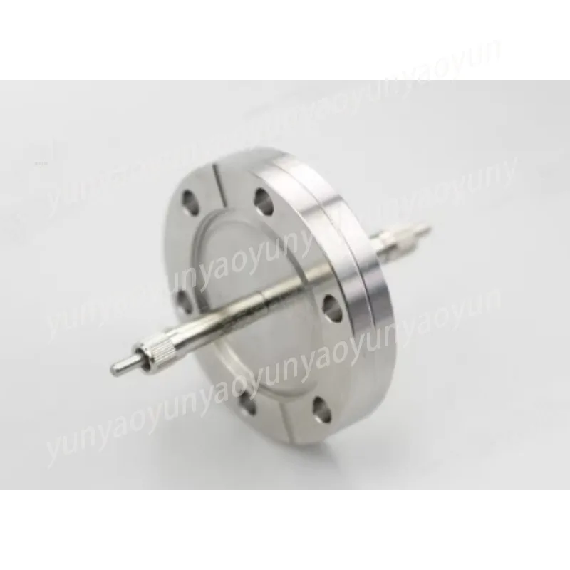 Hermetic Sealing CF35 Fiber Feedthrough Vacuum Flange, Optical Feed-through Part for High Precision Optical Experiment