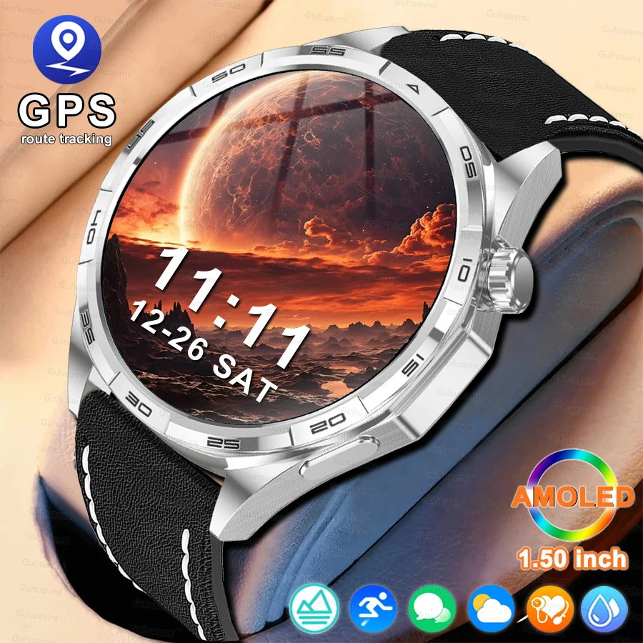 

2026New Outdoor sports GPS Smart Watch Altimeter Blood oxygen Heart Rate Voice Bt Call Waterproof Sports Smartwatches Men Women