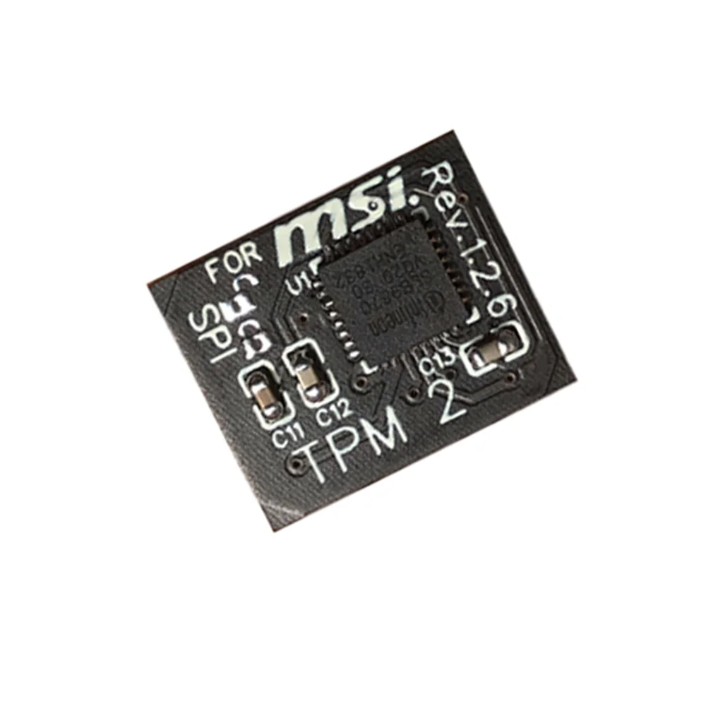 Modulo di sicurezza con crittografia TPM 2.0 Scheda remota Modulo di sicurezza TPM2.0 SPI a 12 pin per scheda madre MSI