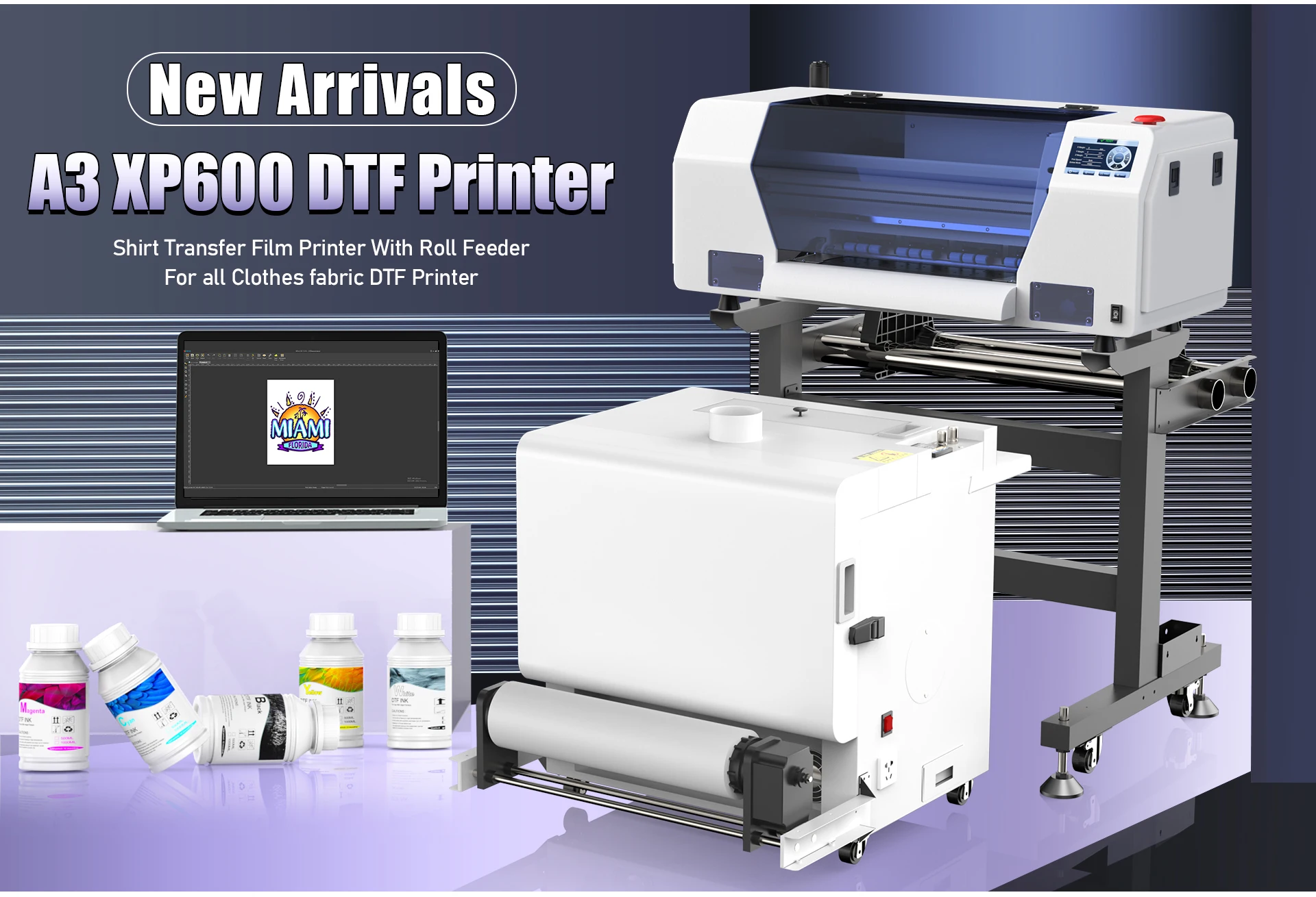 DTF Printer A3 For Epson XP600 Directly To Film a3 tshirt printing machine a3 Impresora Dtf with DTF shaking machine