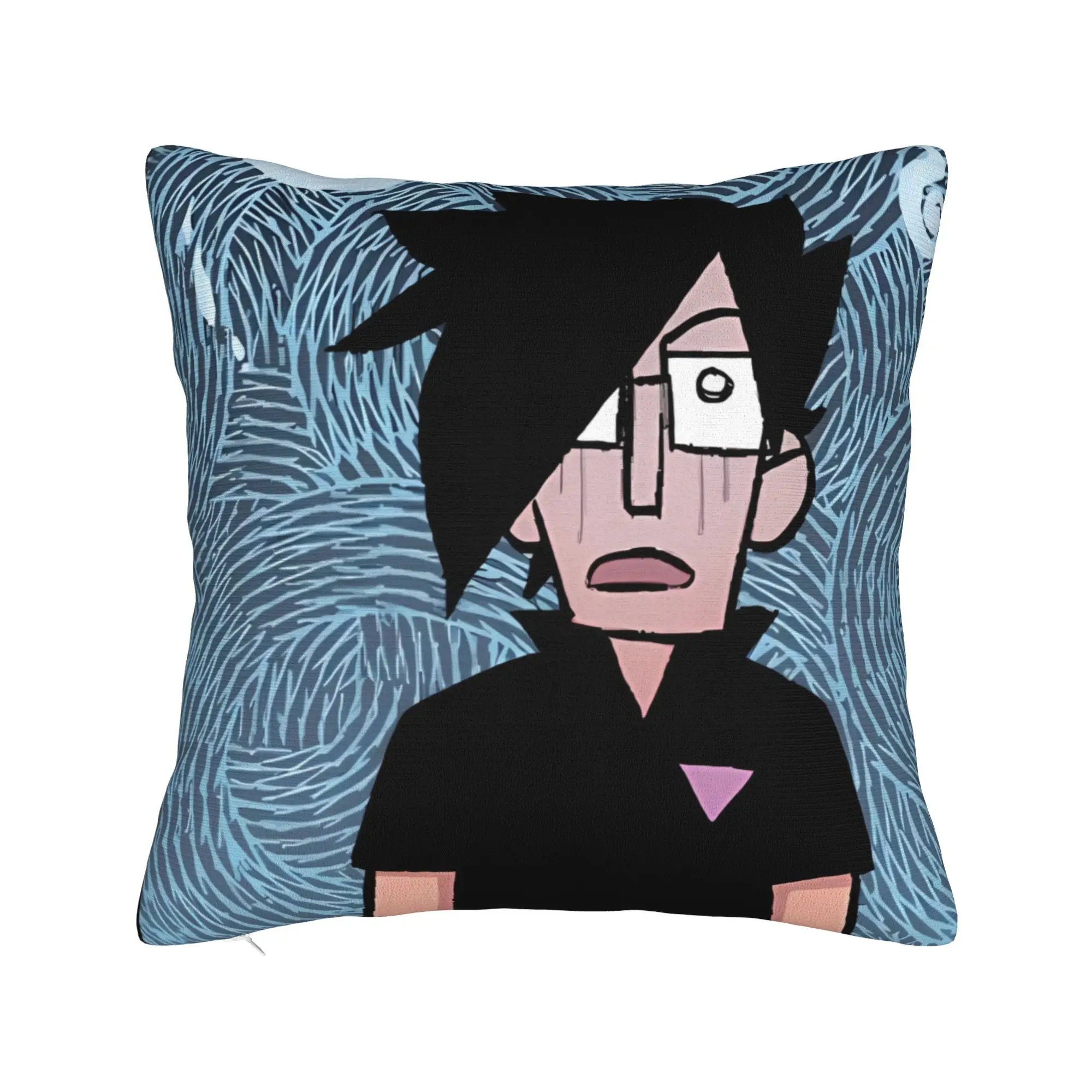 Scott Pilgrim Sad Portrait Pillow Case  Design Pillow Cover Morden Cushion Cover For Sofa Couch Bed Living Room