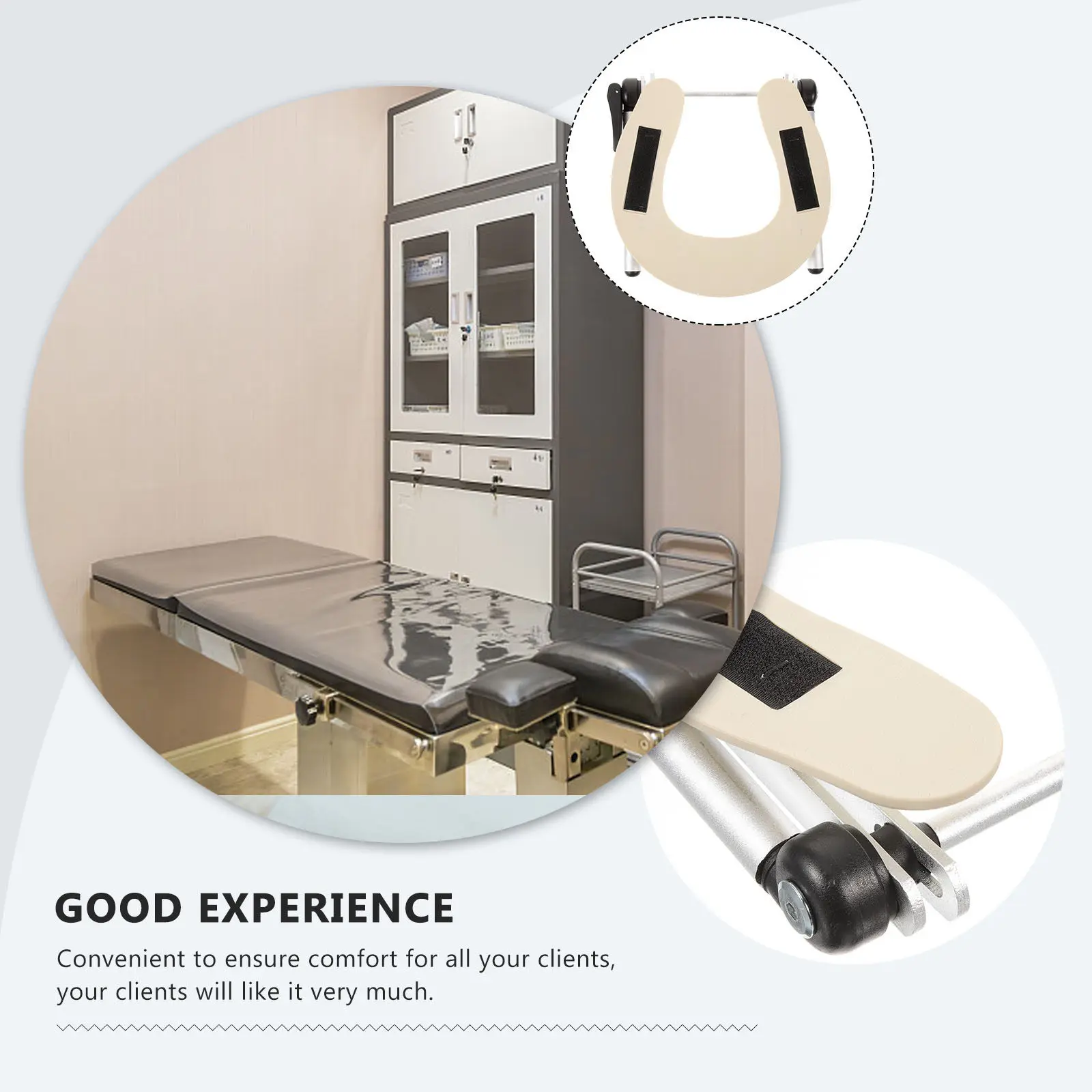 Massage Headrest Support Ergonomic Comfortable Stable Design for Massage Beds Beauty Spa Table Head Rest Portable Shelf