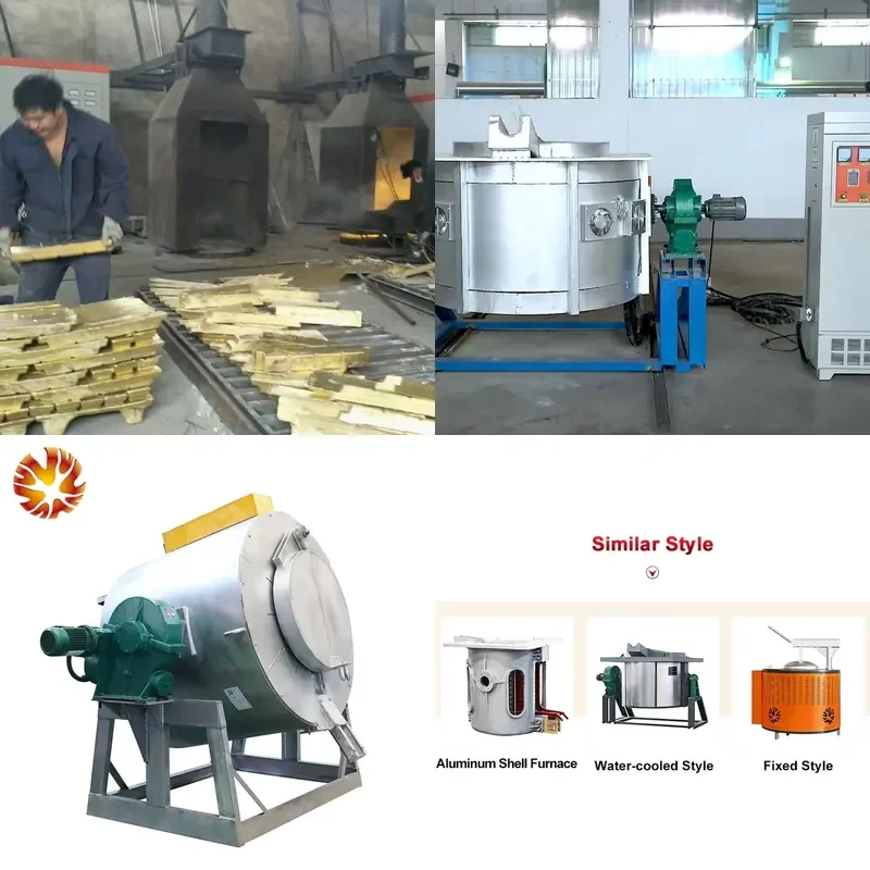 2026 CE Hongteng 100kg 150 kg 200kg 500kg 1T Induction Copper Brass Bronze Melting Furnace for Sale Price