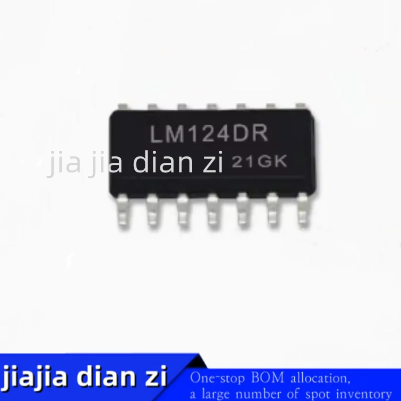 20pcs/lot LM124DR LM124 SOP-14 quad operational amplifier ic chips in stock