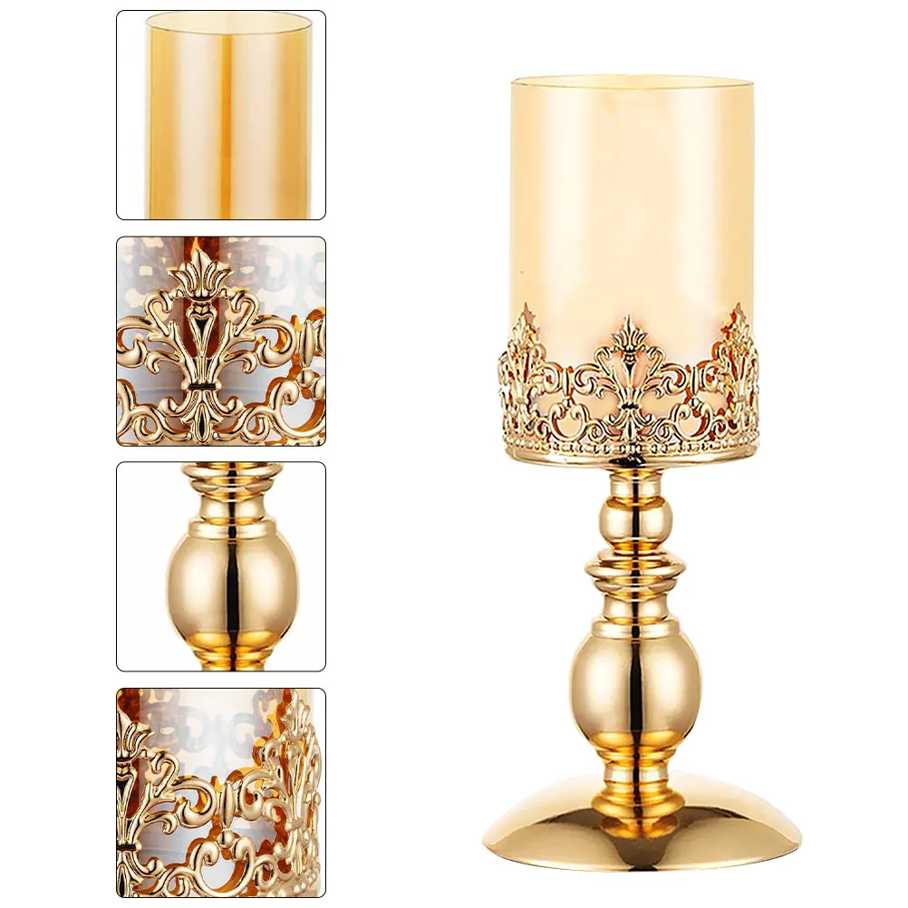 

Holder Vintage European Style Iron Tall Candlestick for Wedding Xmas Home Decor Iron Candlestick