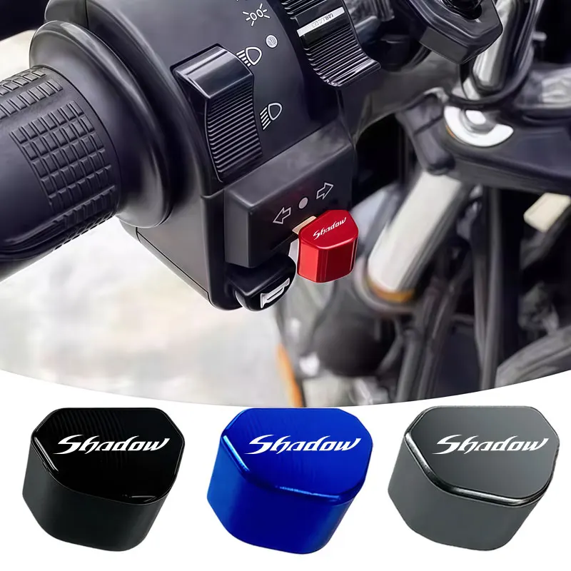 For Honda VT400 VT750 VT1100 Shadow VT 1100 400 750 Mototcycle Accessories CNC Switch Button Turn Signal Switch Key cap