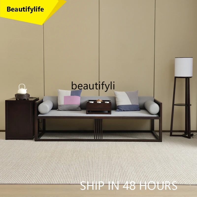 A38 новый китайский стиль, белый восковой деревянный диван для гостиной, большой размер, кресло для дзен, кровать и спальня Luhan Concubine