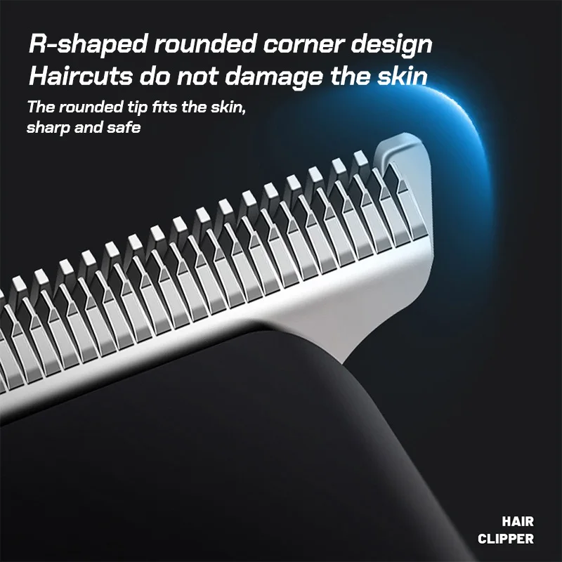 Novo profissional 8810 7000rpm escultura gradiente aparador de cabelo barbeiro máquina de cortar cabelo elétrica revestimento dlc display lcd tipo-c carregamento