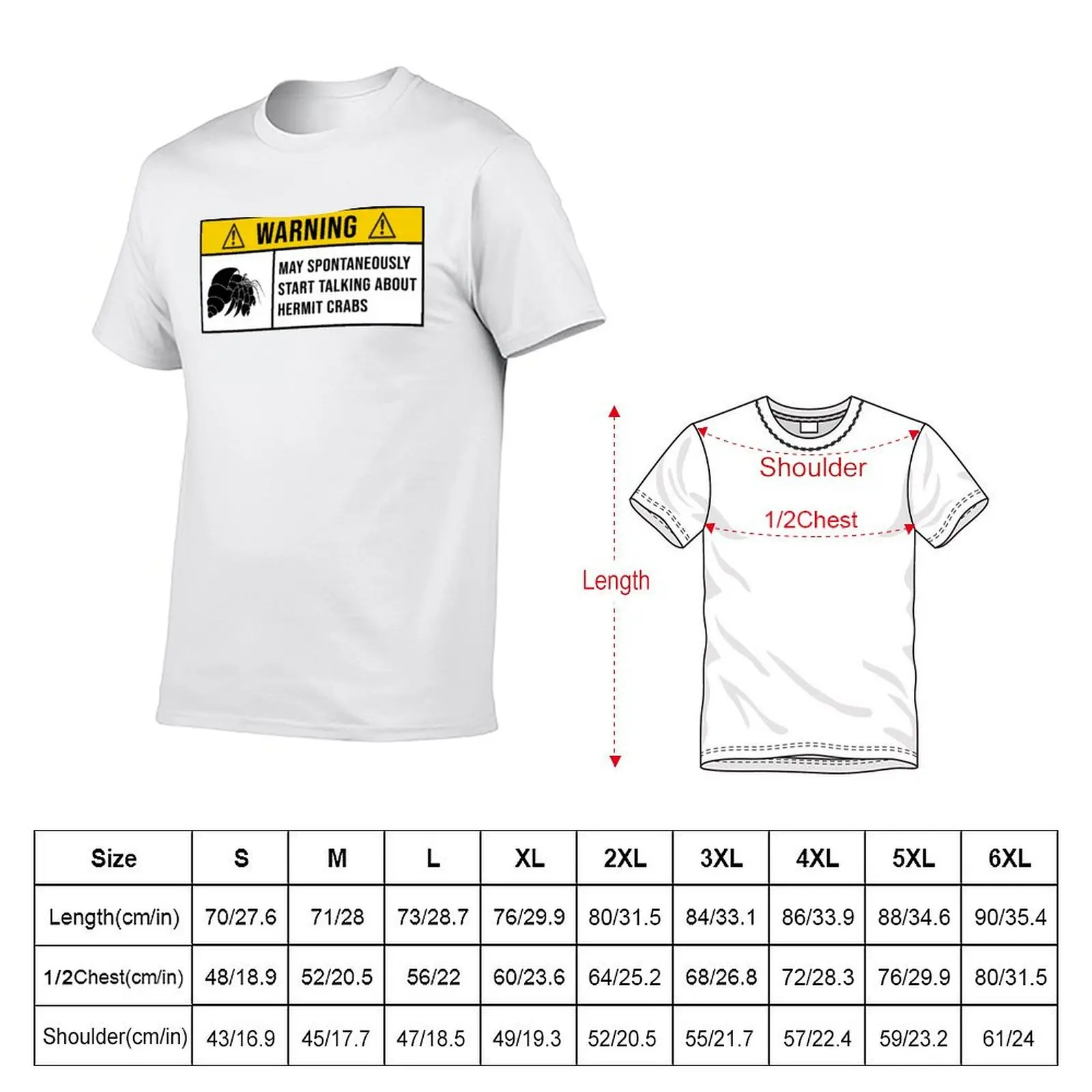 Hermit crabs, Warning Spontaneously Start Talking About Hermit crabs T-Shirt Fitness Quick Dry Short Sleeve Top
