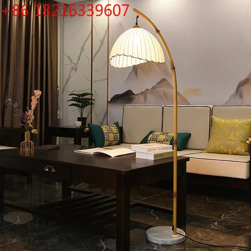 TAO Floor Lamp Retro Zen Atmosphere Lamp Homestay Bamboo Art Living Room Sofa Study