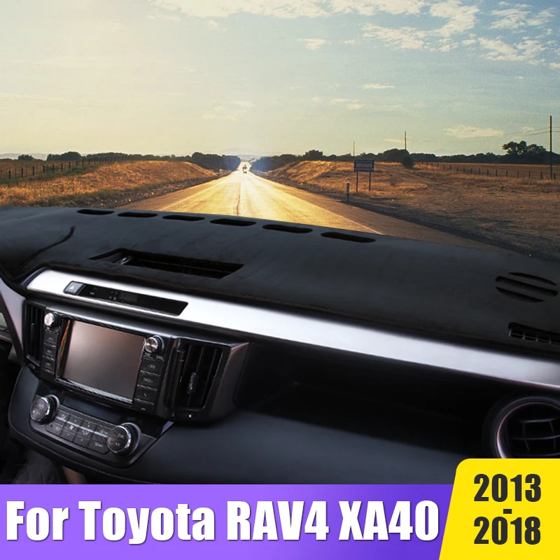 For Toyota RAV4 XA40 2013 2014 2015 2016 2017 2018 RAV 4 Car Dashboard Cover Avoid Light Mats Sun Shade Carpets Non-slip Pads 