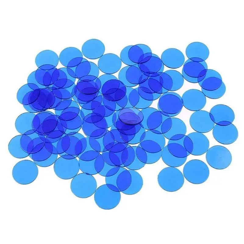 

652F 100Pcs Multiple Color Plastic Counting Counters Marker for Kids Math Education