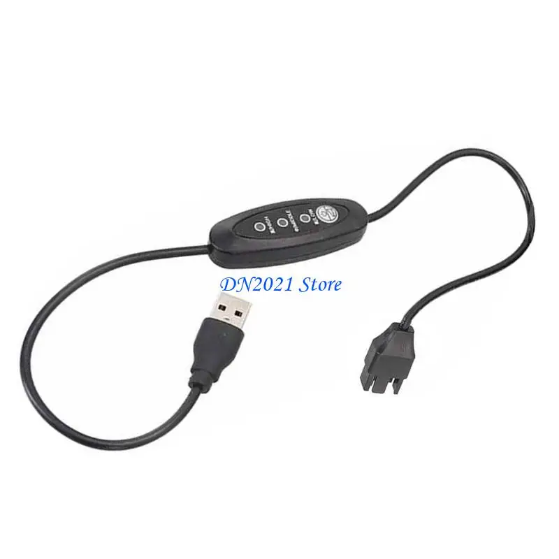 F3KE USB 전원 케이블 5V ~ 12V 컴퓨터 팬 컨버터 케이블 컴퓨터 팬