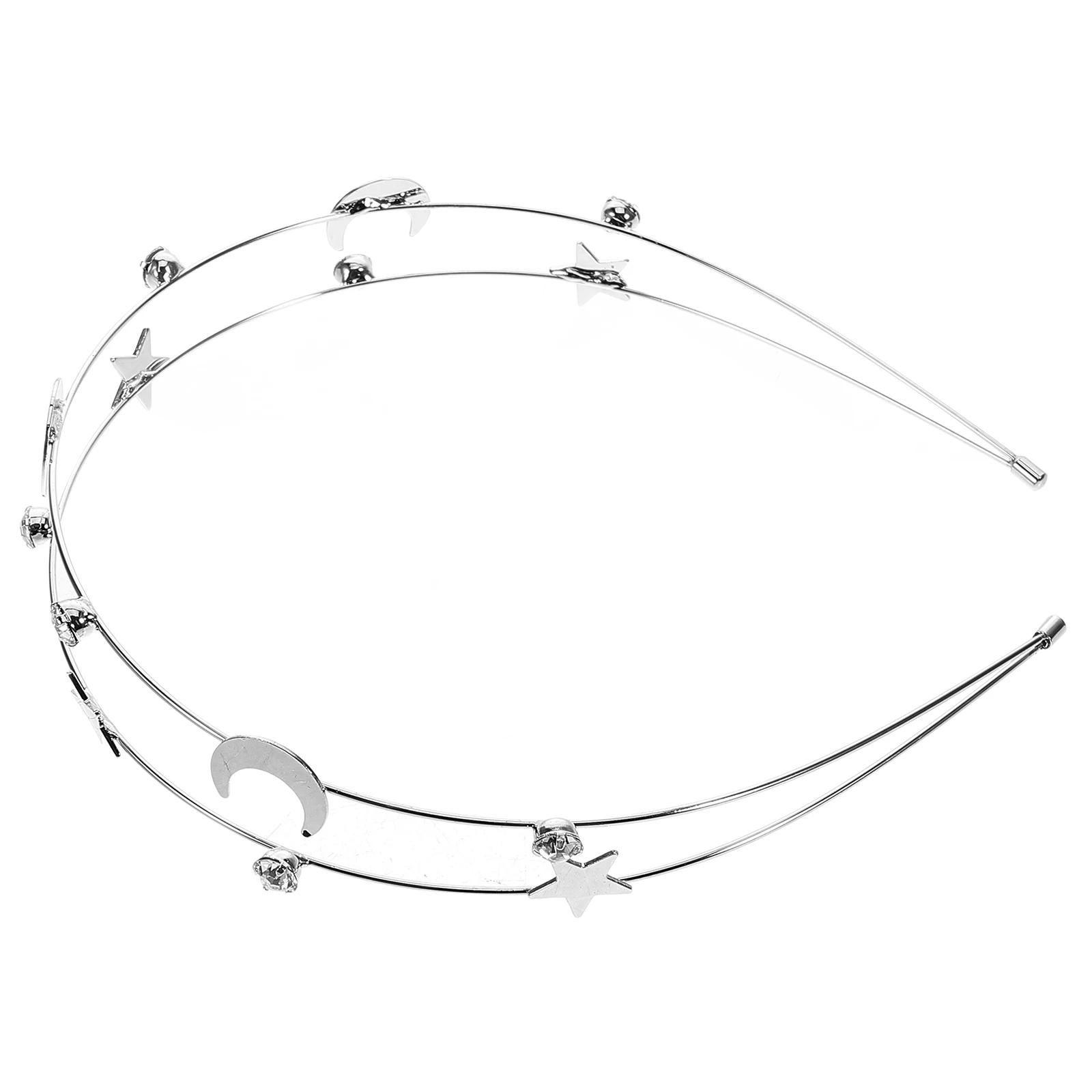 

Star Moon Headband Non Slip Hair Accessories for Women Girls Zinc Alloy Star Hair Hoops Sun Moon Headdress Wedding Bridal