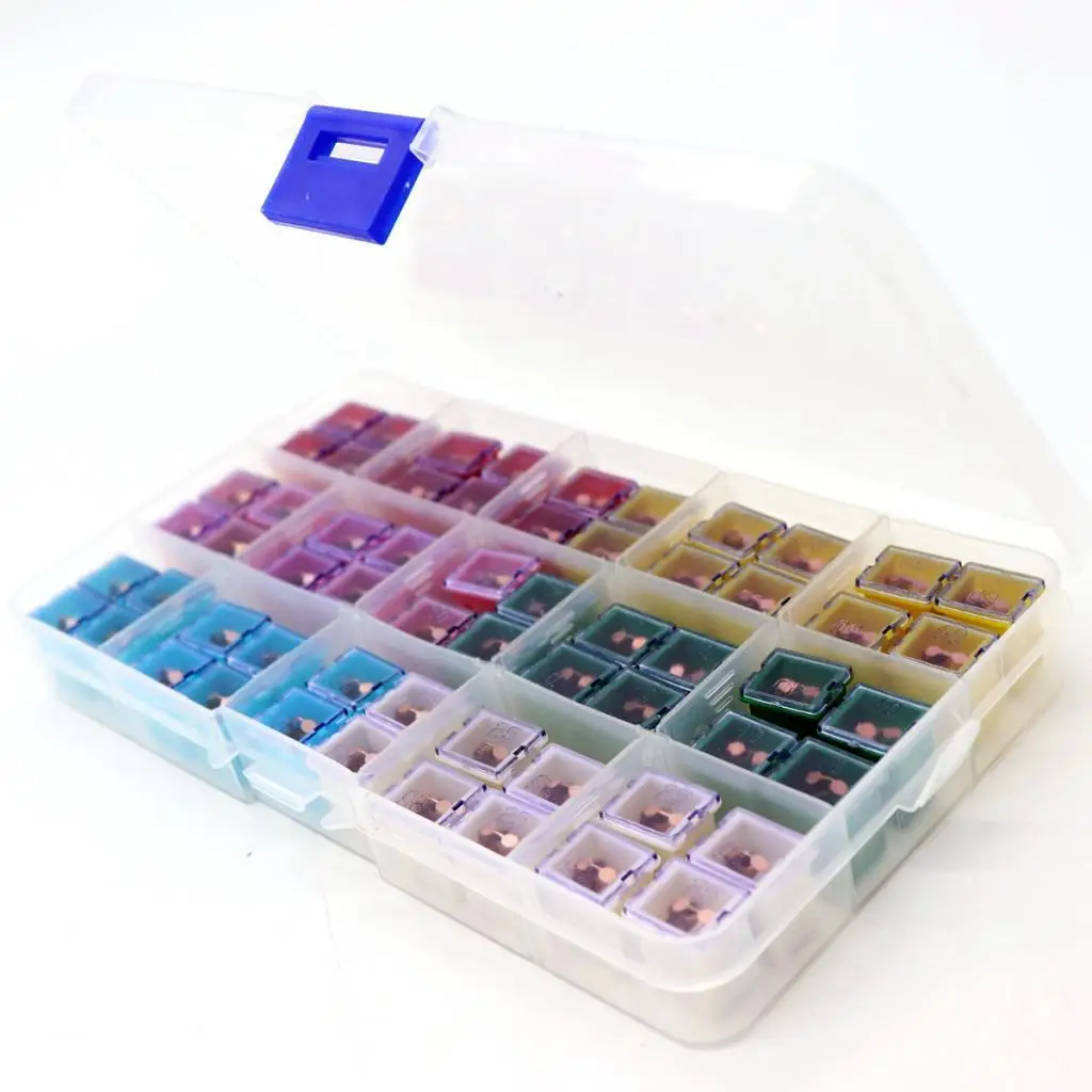 Jcase Fuse Assortment Car High Current Short Foot Square Insert 32V Box Shaped Kit for Trucks Cars Suvs