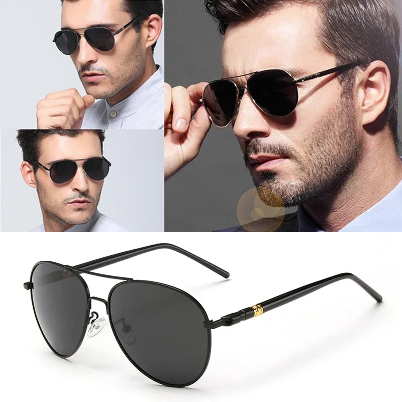 

Men And Women Polarized Sunglasses Colored Reflective Glasses Driving Sunglasses Black Unisex Pilot Lenses Uv400