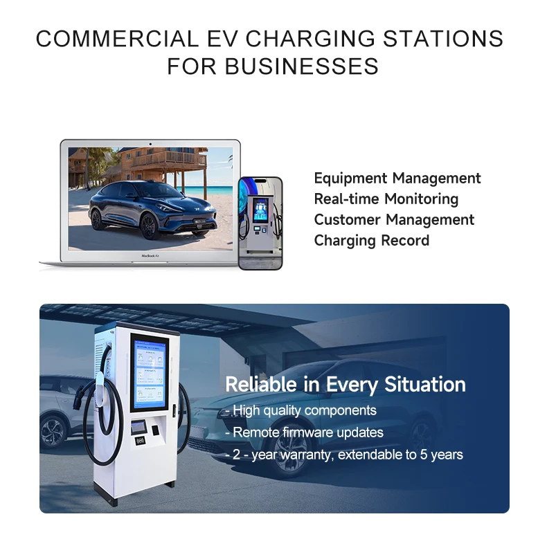 Advertising Screen DC EV Charger 160KW CCS2 EV DC Charging Pile Electric Vehicle Car Charger