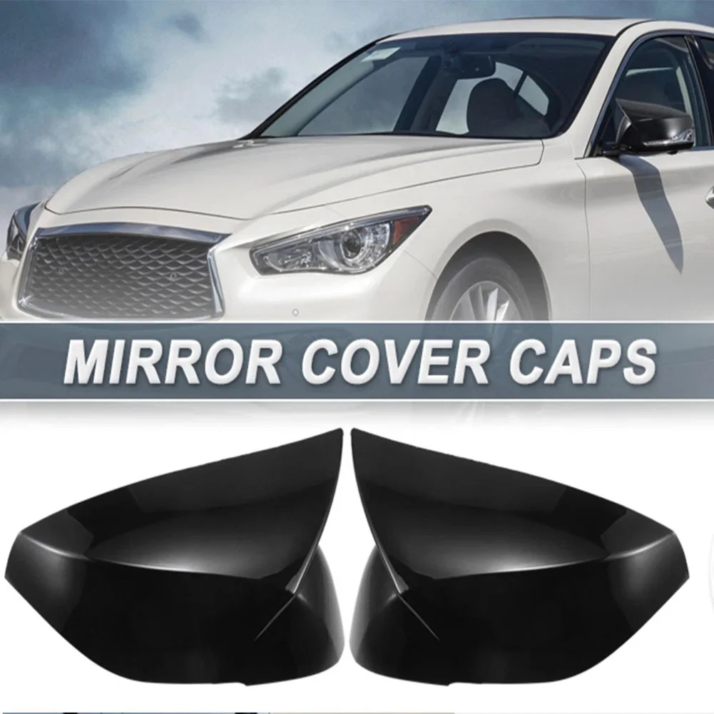 

Глянцевый черный АБС-пластик, крышка бокового зеркала для Infiniti Q50 Q60 Q70, замена зеркала заднего вида в стиле M3