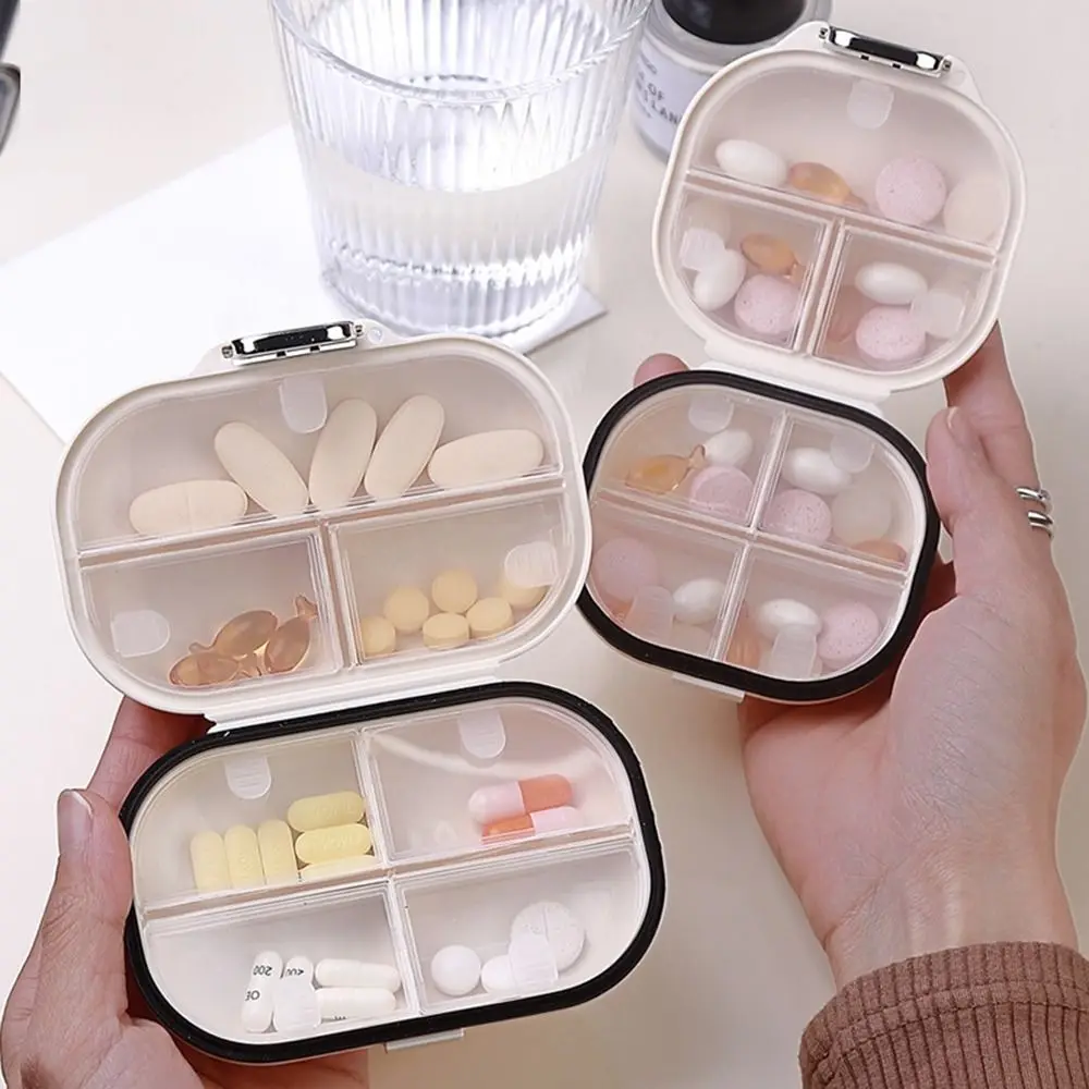 Hohe Schönheit Silica Gel Wöchentliche Pille Fall Staubdicht Langlebig Mini Medizin Box Schwarz Creme Pille Container Organizer Reise