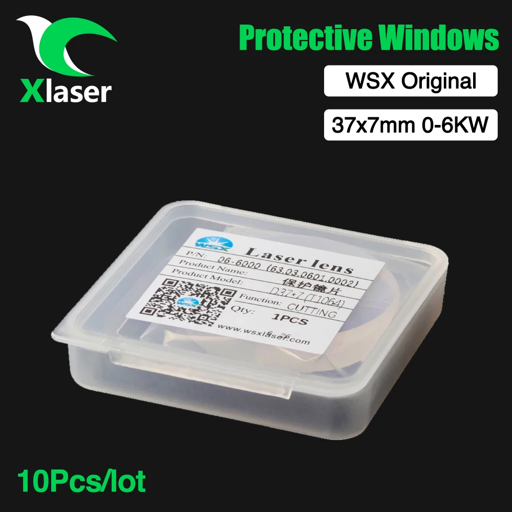 Imagem -03 - Xlaser-lente Original de Proteção a Laser Cabeça de Fibra Janelas de Proteção D37 x mm 6kw para Wsx Nc60 Nc62 10 Pcs por Lote