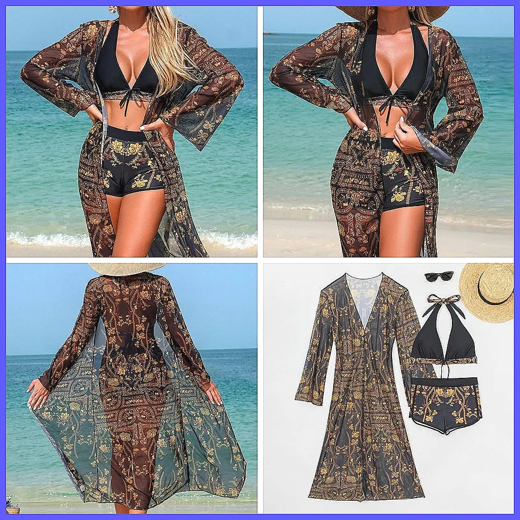 

2026 Sexy Brazilian Bikini Set for Women, 3-Piece Swimwear Beach Bathing Suits