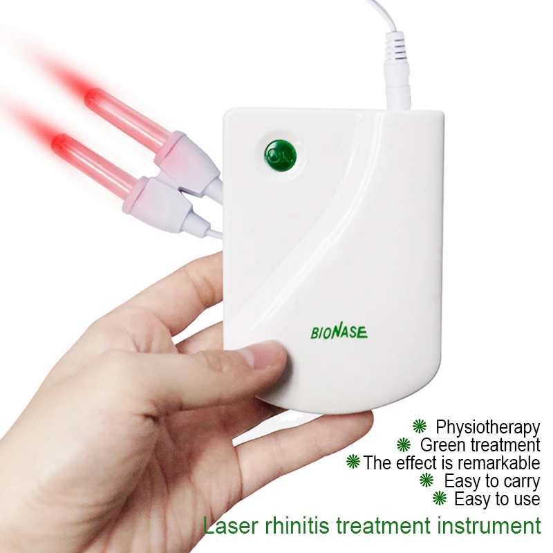 BioNase rinitis Sinusitis cura terapia láser portátil rinitis nasal Sinusitis tratamiento pulso de baja frecuencia aliviar la nariz correnada