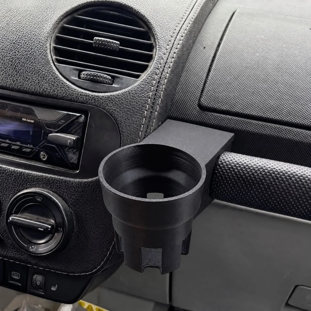 Black Passenger Dashboard Grab Handle Cup Holder For VW New Beetle 1998-2010 LHD