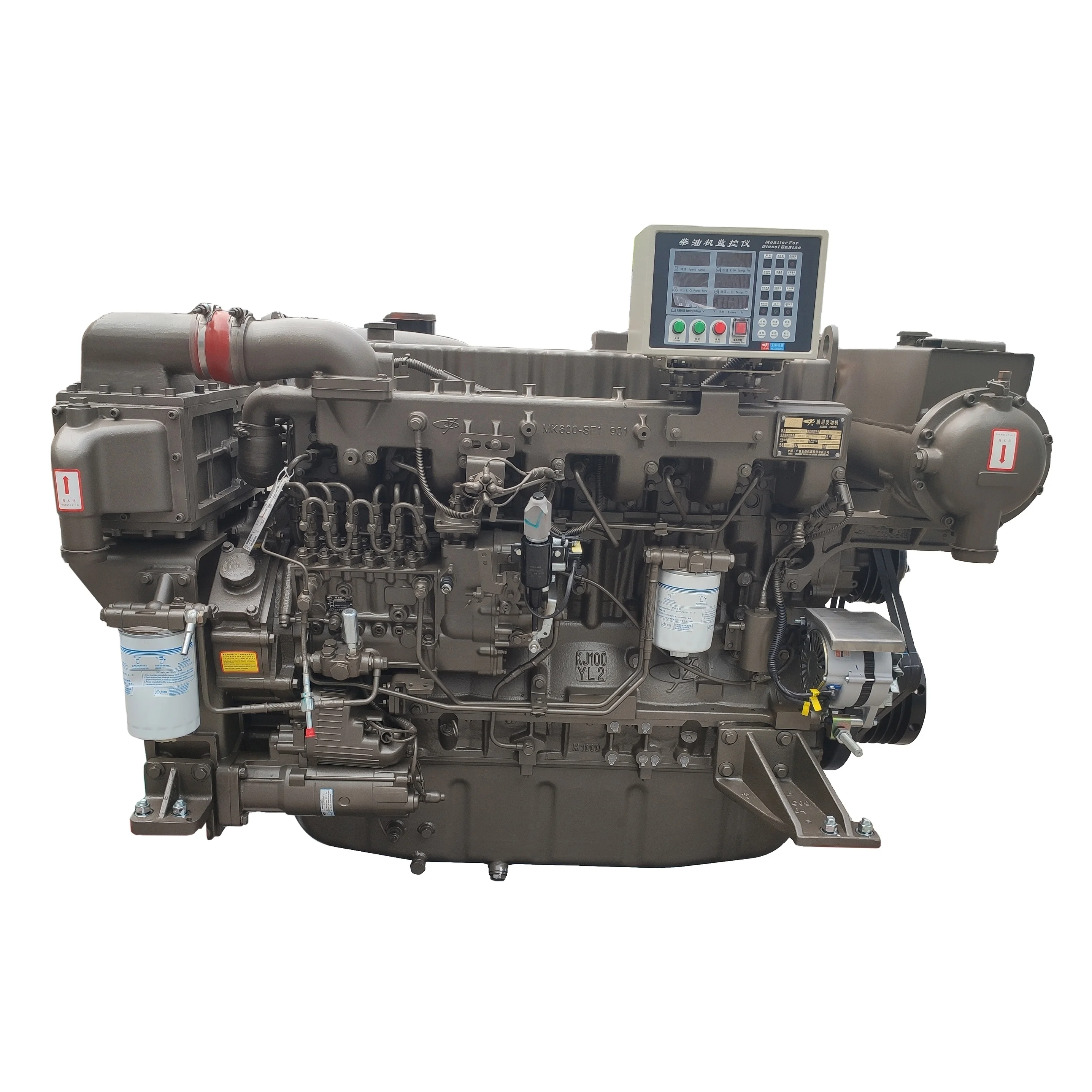 Best Price 250kw 340hp YC6MK340-30 Diesel Water Cooled Engine Machinery Engines For Construction Machinery