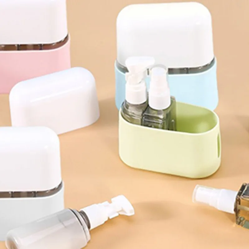 Travel Container - TSA Approved Reusable Bathroom Bottle and Label, Perfect for Travel Makeup Tools