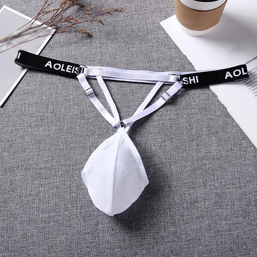 

2025 Men G-Strings Sexy Low Waist Underpants Soft Sleep Underwear Sissy Bulge Pouch Hot Penises Bag Thong Erotic Hombre Lingerie